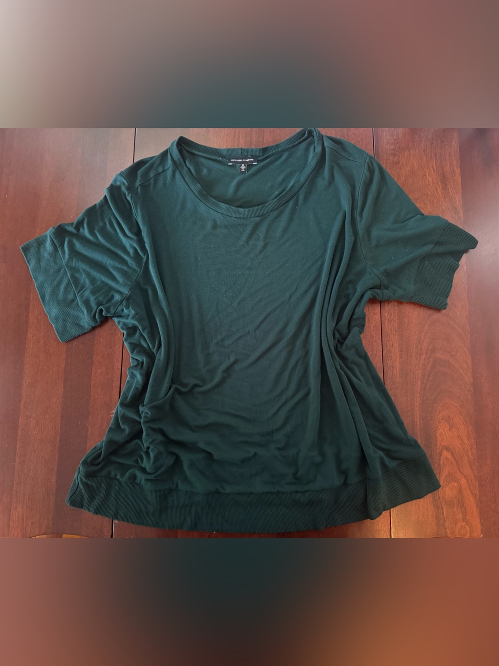 Women’s Short Sleeve Crewneck Top - Dark Green Universal Standard Liquid Jersey